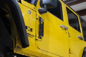 Jeep Wrangler Side Step - Fishbone Offroad - Door Mounted, Spiked - Black - `07-`18 Jeep Wrangler Side Step - Fishbone Offroad - Door Mounted, Spiked - Black - `07-`18